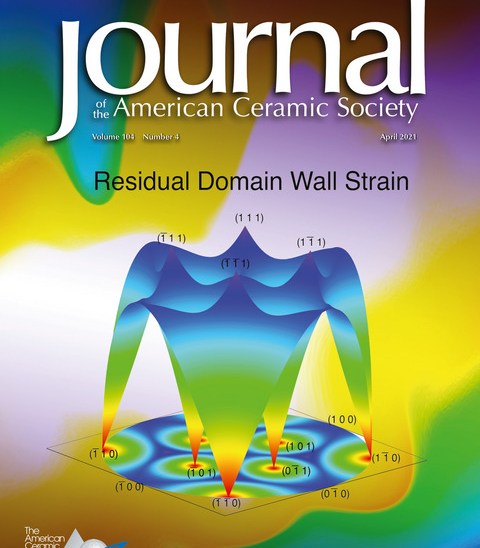 Research gets on the cover page of the Journal of American Ceramic&nbsp;Society